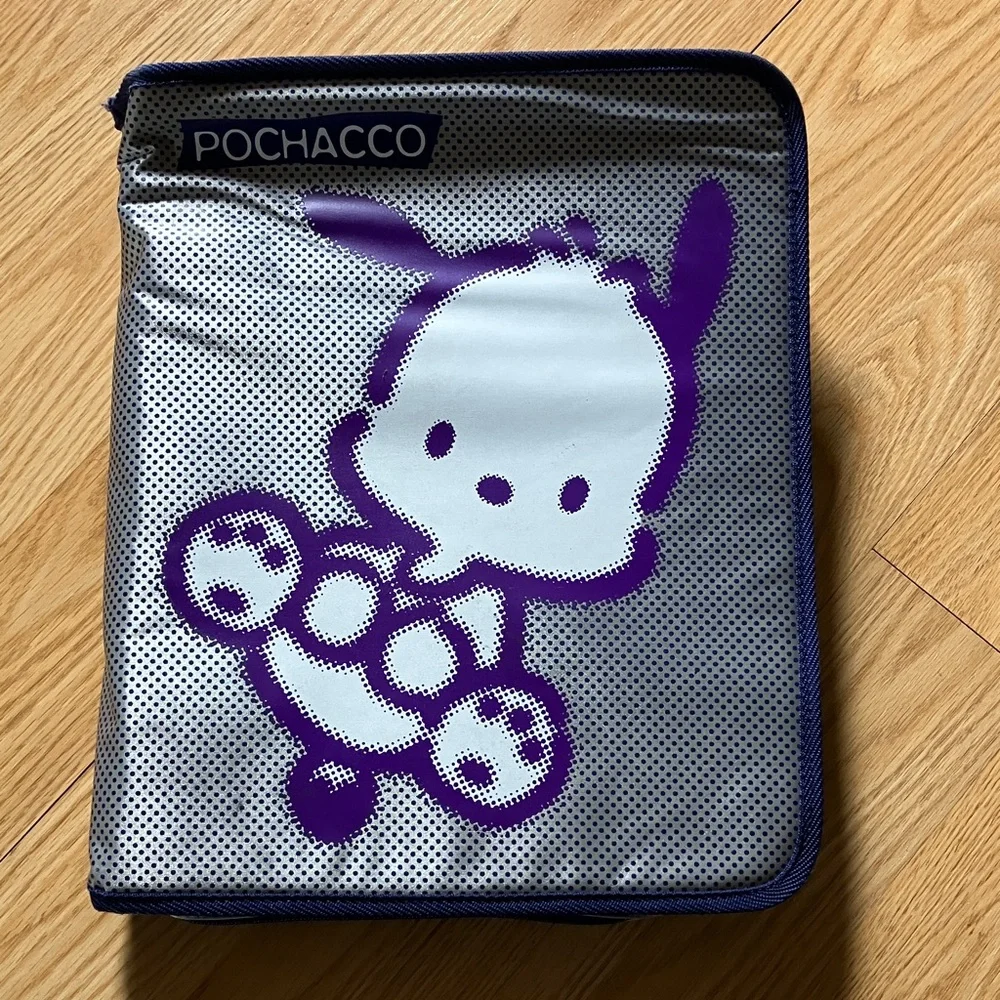 Sanrio Pochacco Purple and Gray Binder